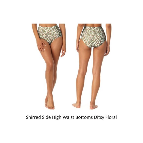 NWT Anne Cole Women's Side Shirred Bikini Bottoms Multicolor XS-20W $70 12HL380 - Picture 7 of 10
